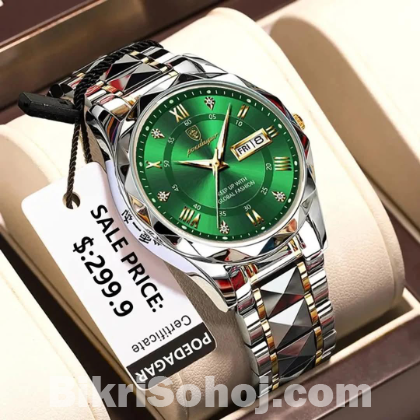 POEDAGAR 615 Diamond Cut Watch For Men